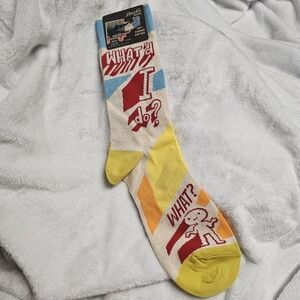 Blue Q What'd I Do? Men's Crew Socks Gag Gift
